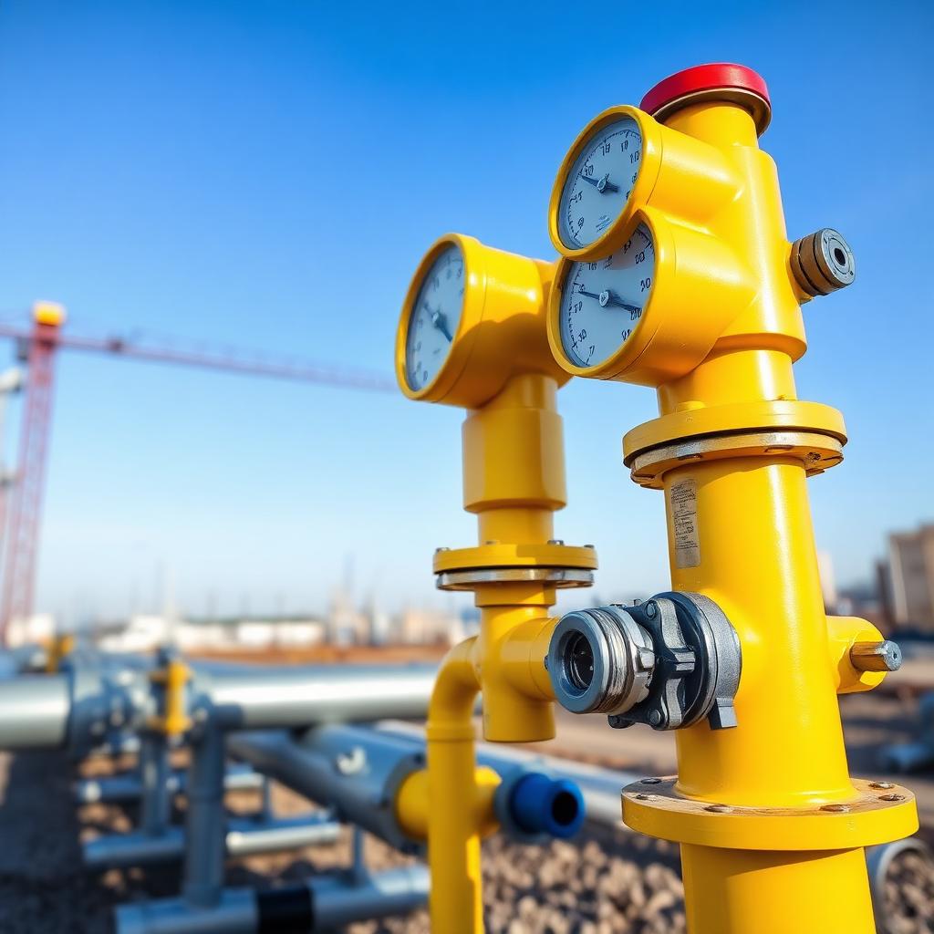Gas main civil works.